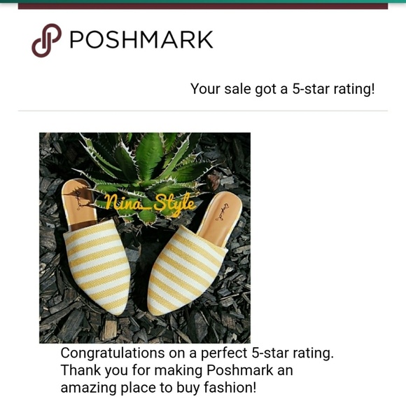 NIB Knit Yellow And White  Pinstripe Mules Size 10 NEW - Picture 6 of 6